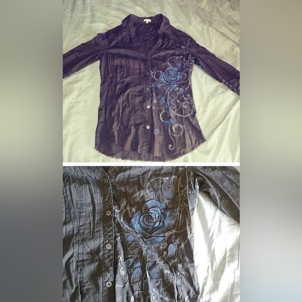 IN SEARCH OF!!!!! Looking for this Maurice’s long sleeve  button down top.